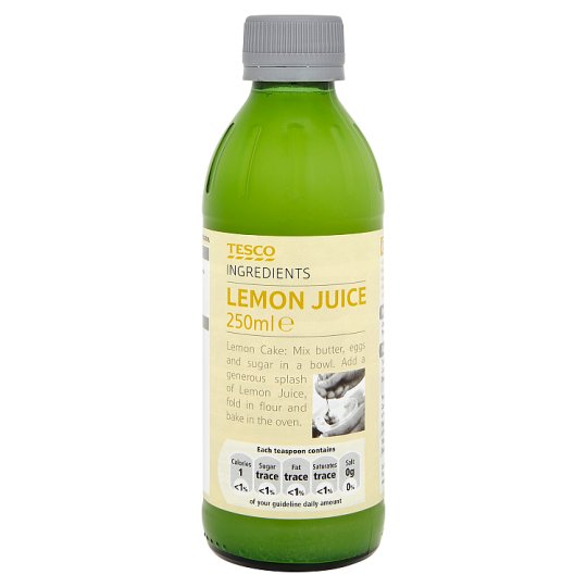 Tesco Lemon Juice from Concentrate 250 ml Tesco Groceries