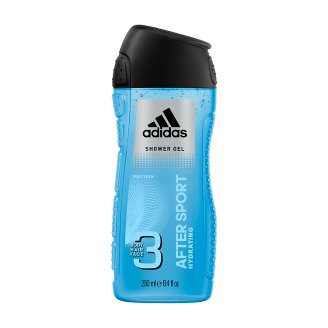 Adidas After Sport sprchový gél na telo, tvár & vlasy 250 ml