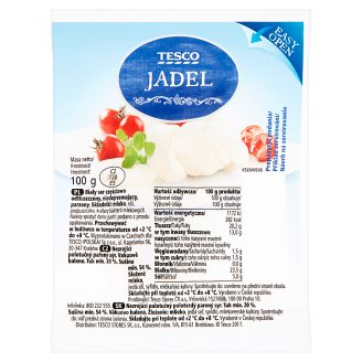 Tesco Jadel nezrejúci polotučný polotvrdý parený syr 100 g