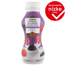 Tesco Jogurtový nápoj malinovo-černicový 300 g