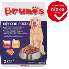 Brunos Kompletné krmivo pre dospelé psy s príchuťou hovädziny a hydiny 2 kg
