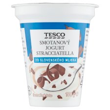 Tesco Smotanový jogurt stracciatella 150 g