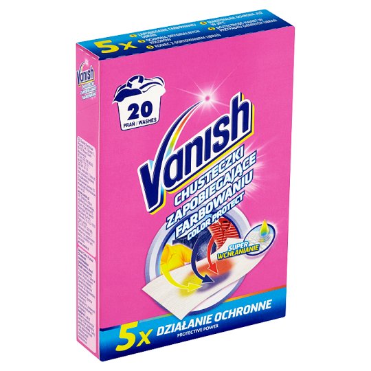 Vanish Color Protect obrúsky 20 praní 10 ks