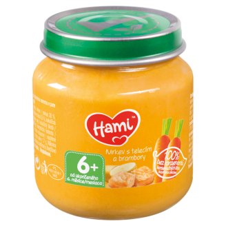 HAMI príkrm Mrkva s teľacím a zemiakmi 125 g