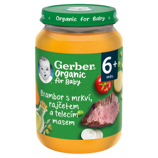 GERBER Organic Baby Food Vegetable with Veal 190 g Tesco Groceries