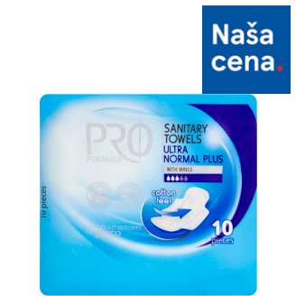 Tesco Pro Formula Normal plus dámske hygienické vložky s krídelkami 10 ks