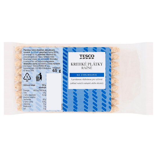 Tesco Crisp Rye Slices 65 g