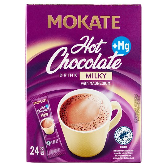 Mokate Instantný čokoládový nápoj s príchuťou mliečnej čokolády s horčíkom 24 x 18 g (432 g)