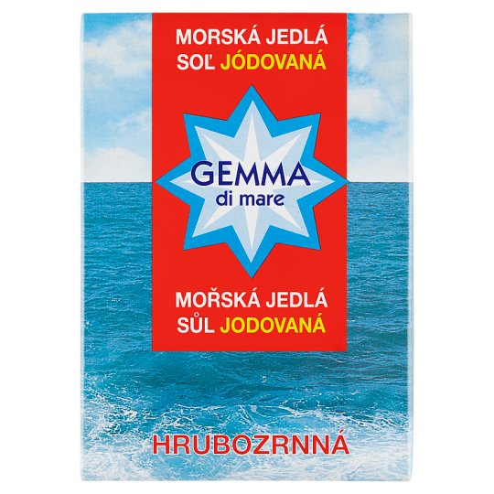 Gemma Di Mare Morská jedlá soľ jódovaná hrubozrnná 1000 g
