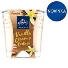 Glade Vanilla Cream Cookies parfumovaná sviečka 112 g