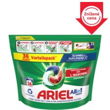 Ariel All-in-1 PODS Universal+, Gélové Kapsuly Na Pranie, 36 Praní