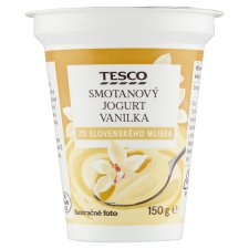 Tesco Smotanový jogurt vanilka 150 g
