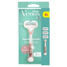 Venus Deluxe Smooth Sensitive RoseGold Razor-  x3 Blades