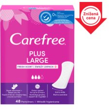 Carefree Plus Large Pantyliners Fresh Scent 48 pcs