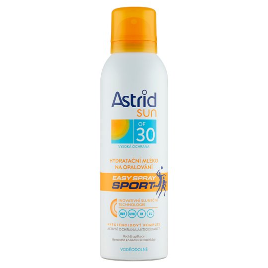 Astrid Sun Easy Spray Sport Moisturizing Suntan Lotion SPF 30 150 ml