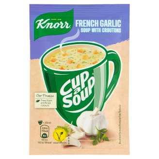 Knorr Cup a Soup Francúzska cesnaková instantná polievka s krutónmi 18 g