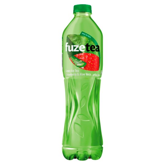 FuzeTea Strawberry Aloe Vera zelený ľadový čaj 1,5 l