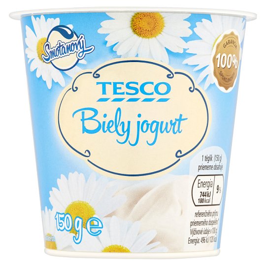 Tesco Smotanový jogurt biely 150 g